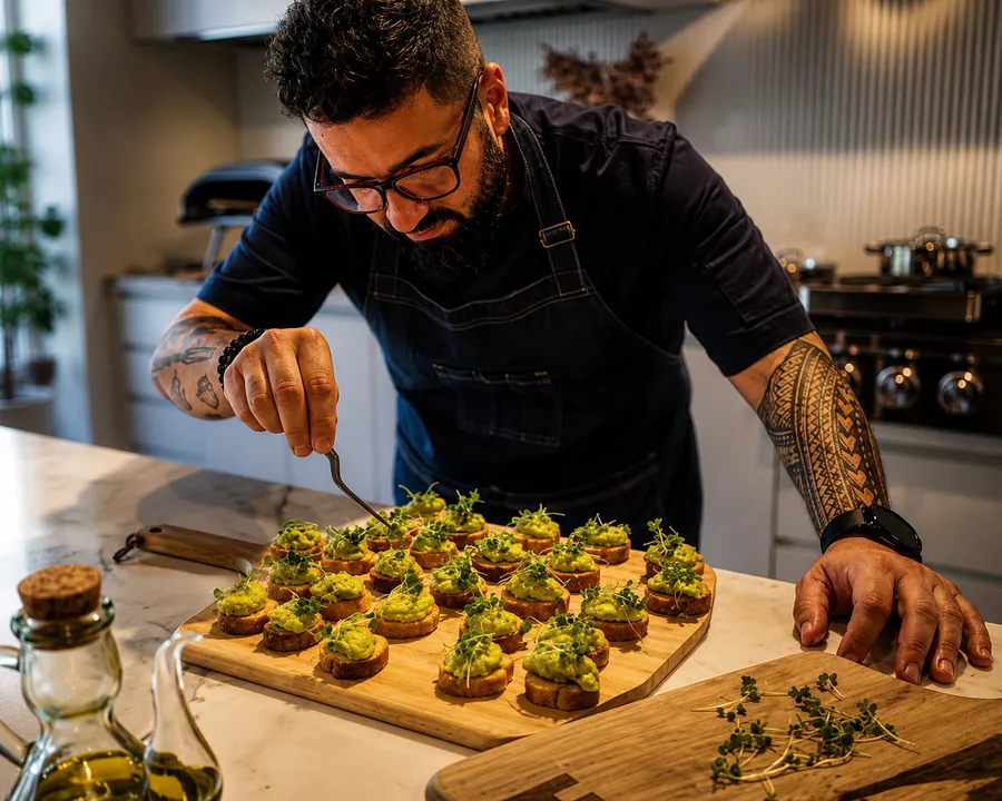 Chef Huffel em ação